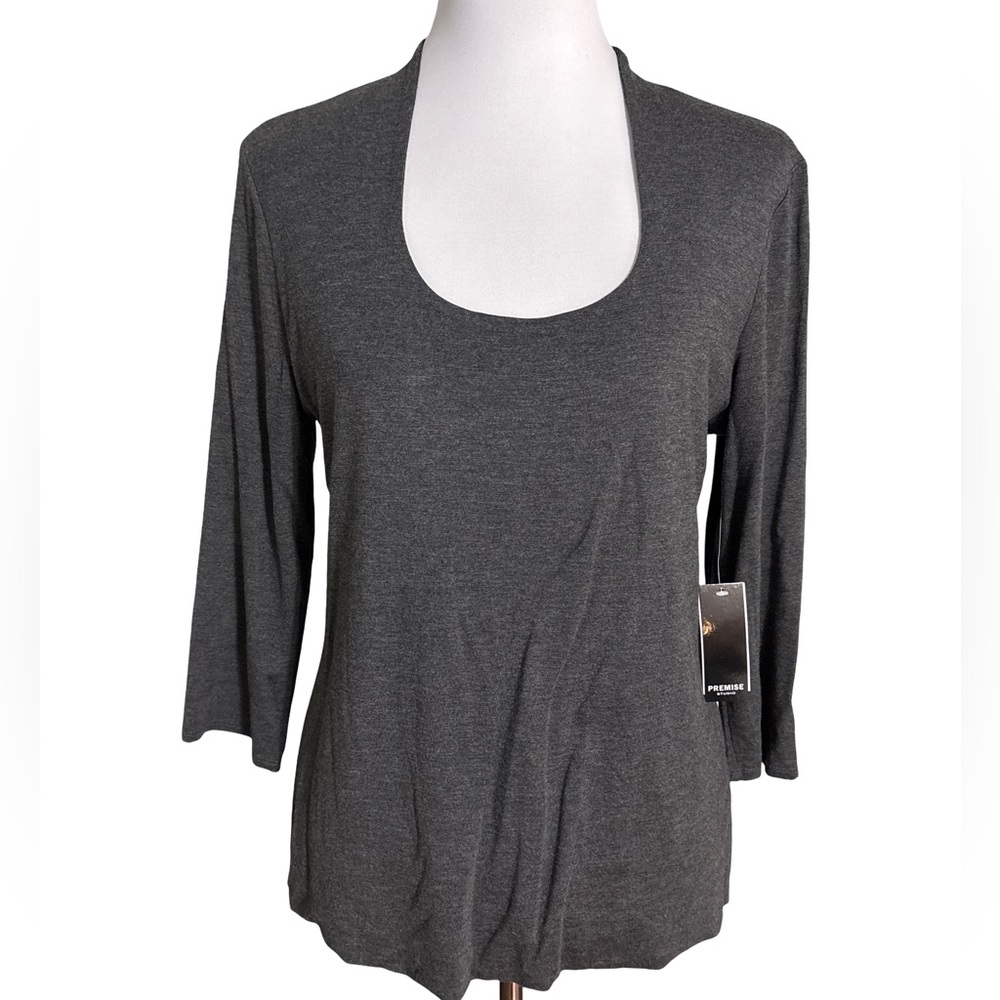 Premise Charcoal Gray Blouse